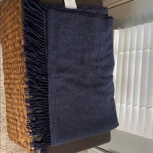 West Elm blue throw